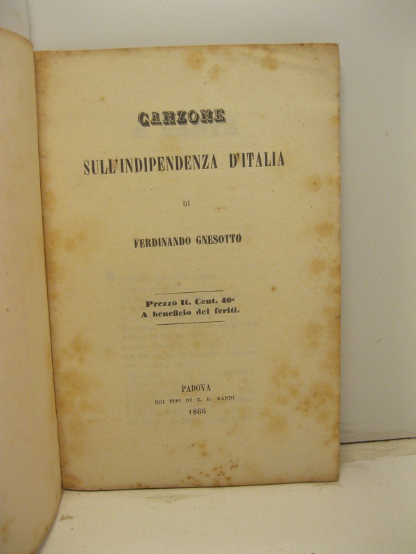 Canzone sull'indipendenza d'Italia